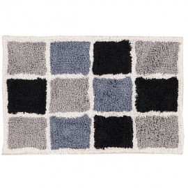 TAPETE MOSAICO 40X60 NEGRO/GRIS - Envío Gratuito
