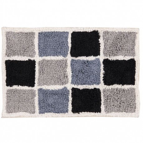 TAPETE MOSAICO 40X60 NEGRO/GRIS - Envío Gratuito