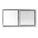 VENTANA ALUMIPRO 60 X 40 CM NATURAL TAPIZ - Envío Gratuito