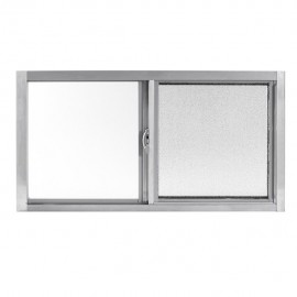 VENTANA ALUMIPRO 60 X 40 CM NATURAL TAPIZ - Envío Gratuito