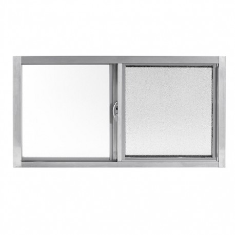 VENTANA ALUMIPRO 60 X 40 CM NATURAL TAPIZ - Envío Gratuito