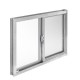 VENTANA ALUMIPRO 60 X 40 CM NATURAL TAPIZ - Envío Gratuito