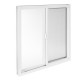 VENTANA BASICA 60 X 60 CM BLANCO TAPIZ - Envío Gratuito