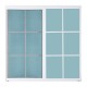 VENTANA ALUMIVENT 100 X 100 BLANCO CUADROS - Envío Gratuito