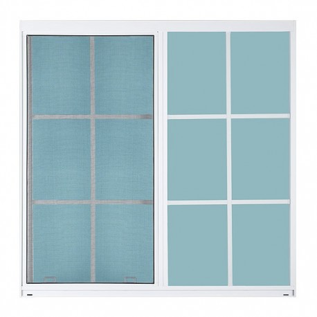 VENTANA ALUMIVENT 100 X 100 BLANCO CUADROS - Envío Gratuito
