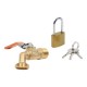 LLAVE MANGUERA 1/2" CON CANDADO - Envío Gratuito