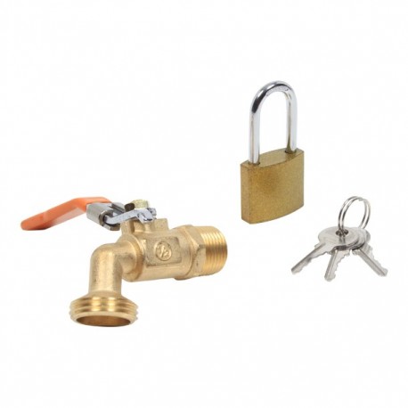 LLAVE MANGUERA 1/2" CON CANDADO - Envío Gratuito