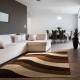 TAPETE DECORATIVO DENVER ONDAS CAFÉ 160X235 CM - Envío Gratuito