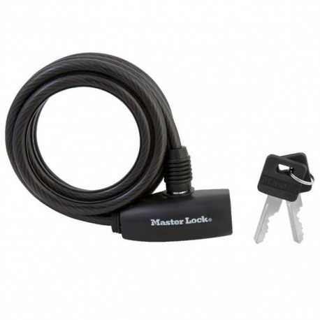 CABLE CON LLAVE 1.8MX8MM MASTER LOCK - Envío Gratuito