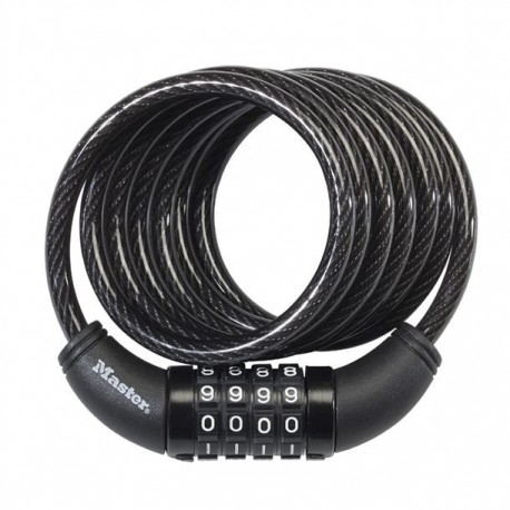 CABLE CON COMBINACION 1.8MX8MM MASTER LOCK - Envío Gratuito