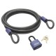 CABLE FLEXIBLE CON CANDADO 15"X3X8 - Envío Gratuito