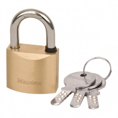 CANDADO LATON 40MM LLAVE PUNTOS MASTER LOCK - Envío Gratuito