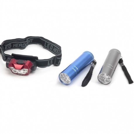 JUEGO DE 3 LINTERNAS DE ALUMINIO LED - Envío Gratuito