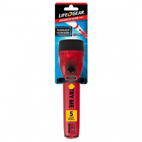 LINTERNA ROJA RESPLANDECIENTE PEQUEÑA ROJA LIFE GEAR - Envío Gratuito