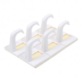 GANCHO DE PLÁSTICO ADHESIVO 6 PZ - Envío Gratuito