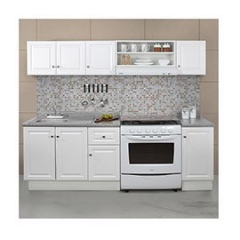 PAQUETE DE COCINA BLANCA 2.4 M - Envío Gratuito
