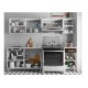 COCINA BERTOLINI ACERTO ITALIA 2.40MT CAFE - Envío Gratuito