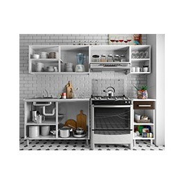 COCINA BERTOLINI ACERTO ITALIA 2.40MT CAFE - Envío Gratuito