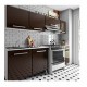 COCINA BERTOLINI ACERTO ITALIA 2.40MT CAFE - Envío Gratuito