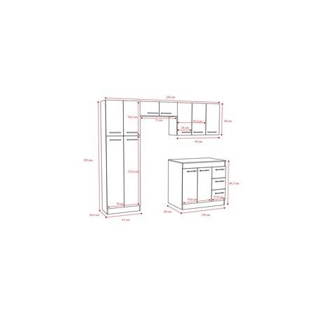 COCINA MONACO COMPLETA - Envío Gratuito