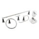 JUEGO ACCESORIOS PARA BAÑO 6 PIEZAS EN CROMO - Envío Gratuito