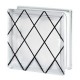 VIDRIO BLOCK DECO ROMBOS 19X19X8 INDEX INTERCIOL - Envío Gratuito