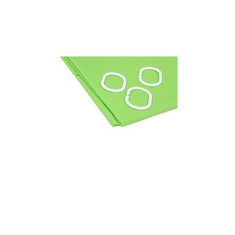CORTINA PEVA VERDE - Envío Gratuito