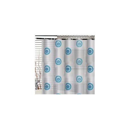 CORTINA PARA BAÑO EVA BLUE DOTS - Envío Gratuito