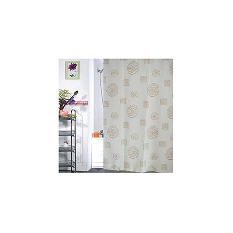 CORTINA PARA BAÑO POLIÉSTER TWIST BROWN - Envío Gratuito