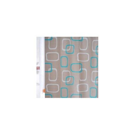 CORTINA PARA BAÑO POLIÉSTER CAPUCHINO MINT - Envío Gratuito