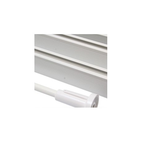 RIEL FLEXIBLE PARA CORTINA DE BAÑO BLANCO - Envío Gratuito