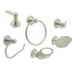 JUEGO DE ACCESORIOS DE BAÑO PRESTON 6 PIEZAS NÍQUEL - Envío Gratuito