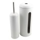 CEPILLO PARA WC Y PORTA ROLLOS COLOR BLANCO - Envío Gratuito