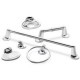 JUEGO DE ACCESORIOS DE BAÑO ASPÉN 6 PIEZAS CROMO - Envío Gratuito