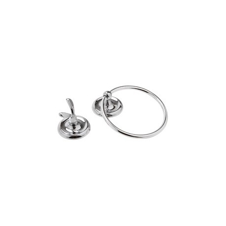 JUEGO DE ACCESORIOS DE BAÑO HANNOVER 6 PIEZAS CROMO PULIDO - Envío Gratuito