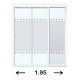 CANCEL CORR CT MED 1.95X1.87MT BLANCO - Envío Gratuito
