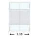 CANCEL CORR CT MED 1.10X1.87MT BLANCO - Envío Gratuito