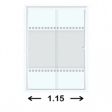 CANCEL CORR CT MED 1.15X1.87MT BLANCO - Envío Gratuito