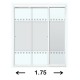 CANCEL CORR CT MED 1.75X1.87MT BLANCO - Envío Gratuito