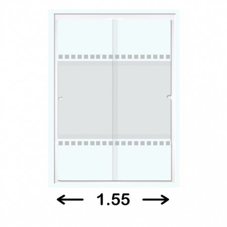 CANCEL CORR CT MED 1.55X1.87MT BLANCO - Envío Gratuito