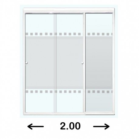 CANCEL CORR CT MED 2.00X1.87MT BLANCO - Envío Gratuito