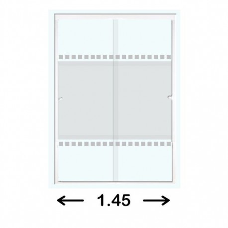 CANCEL CORR CT MED 1.45X1.87MT BLANCO - Envío Gratuito