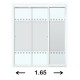 CANCEL CORR CT MED 1.65X1.87MT BLANCO - Envío Gratuito