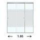 CANCEL CORR CT MED 1.85X1.87MT NATURAL - Envío Gratuito