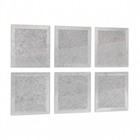 ESPEJOS 18 X 18 CM BISELADOS ANTIGUOS AUTOADHERIBLES DE 6 PIEZAS REFLEXIÓN - Envío Gratuito