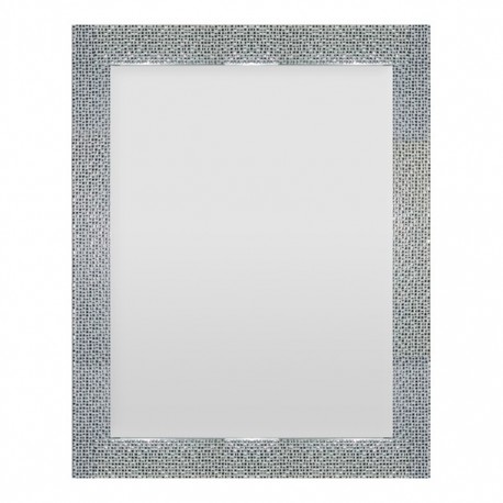 ESPEJO PLATA BLANCO 70 X 55 CM - Envío Gratuito