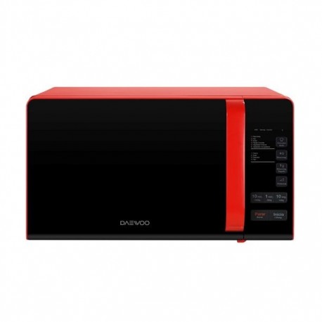MICROONDAS DAEWOO 0.7 P3 ROJO - Envío Gratuito