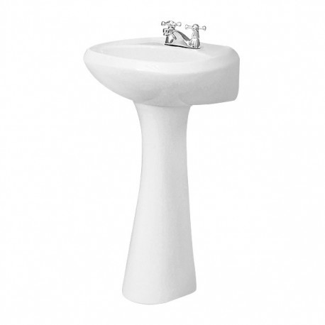LAVABO/PEDESTAL PCK AUSTRIA 4" BCO - Envío Gratuito