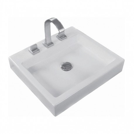 LAVABO KUB 8" BLANCO URREA - Envío Gratuito