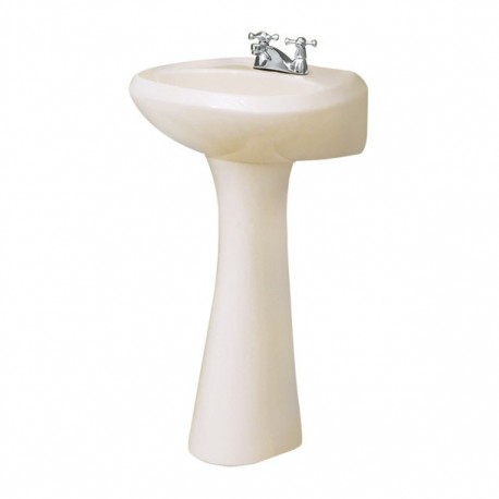 LAVABO/PEDESTAL AUSTRIA 4" HUESO - Envío Gratuito